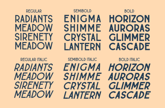 Beyork Font preview 4