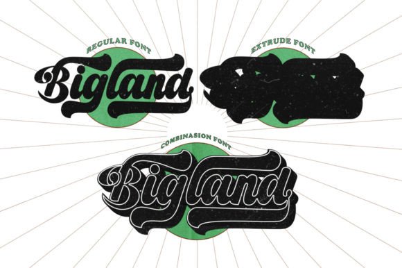 Bigland Retro Font preview 3