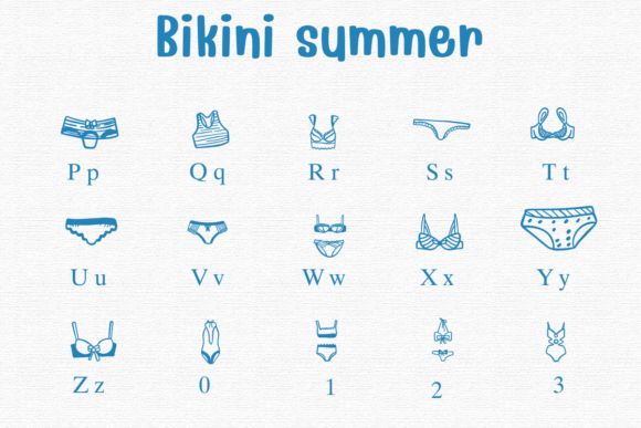 Bikini Summer Font preview 2