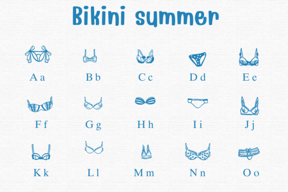 Bikini Summer Font preview 3