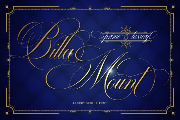 Billa Mount Font preview 2