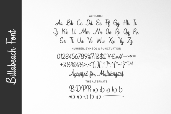 Billabeach Font preview 4