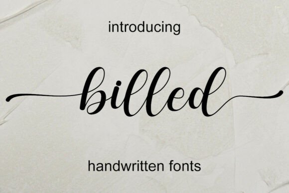 Billed Font