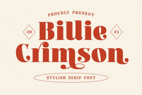 Billie Crimson Font Billie Crimson Font