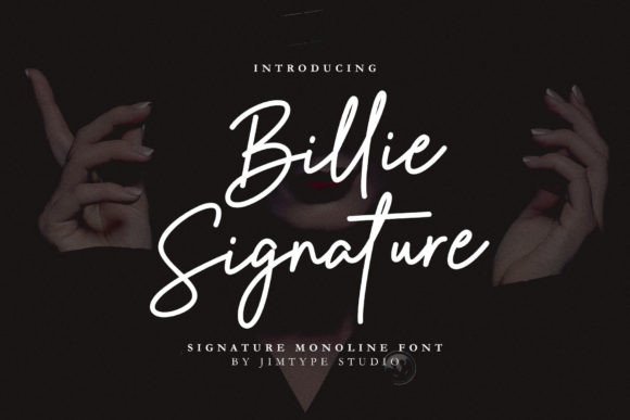 Billie Signature Font Billie Signature Font