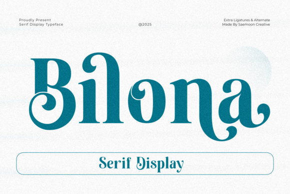 Bilona Font Bilona Font