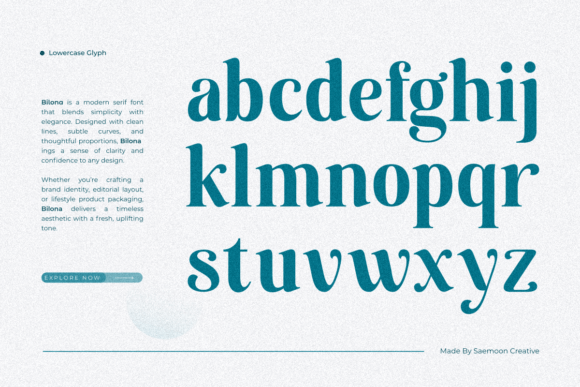 Bilona Font preview 4