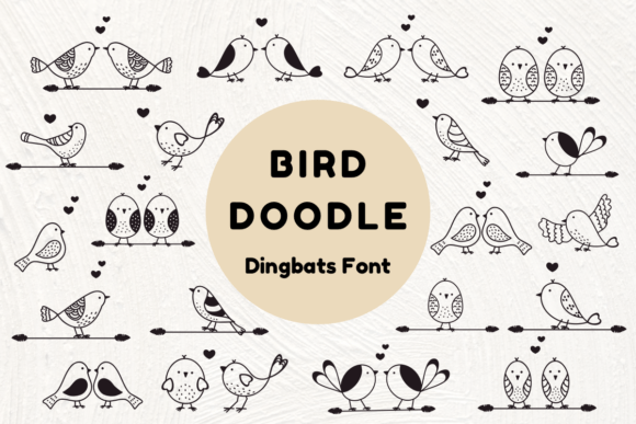 Bird Doodle Font Bird Doodle Font
