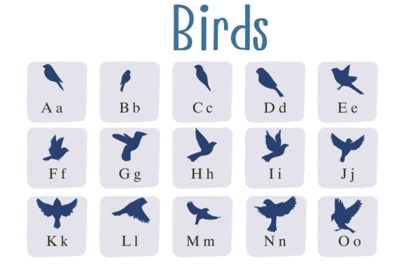 Birds Font preview 2