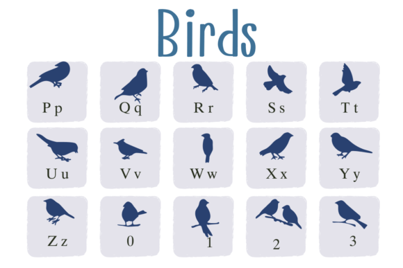 Birds Font preview 4
