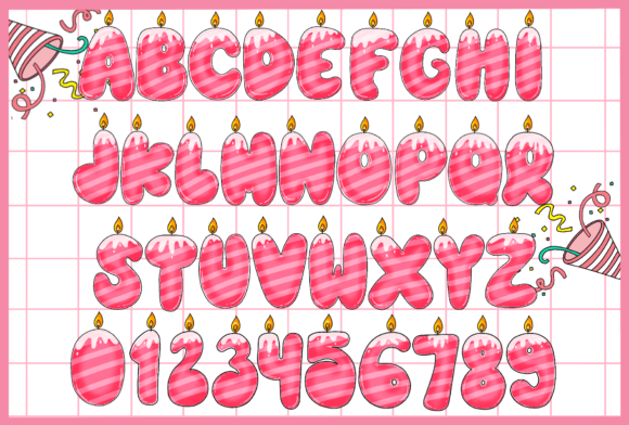Birthday Font preview 2