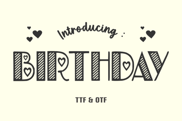 Birthday Font preview 2