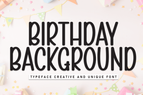 Birthday Background Font Birthday Background Font