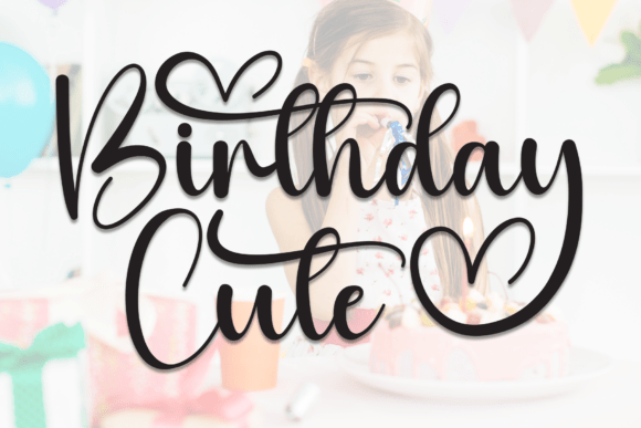 Birthday Cute Font