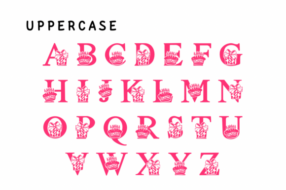 Birthday Cake Font preview 2