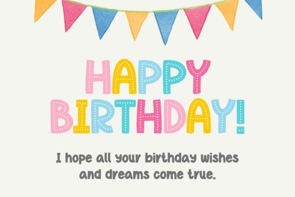 Birthday Girl Font preview 2