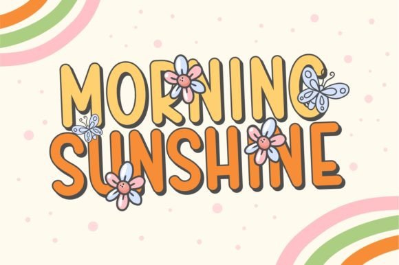 Birthday Flowers Font preview 3
