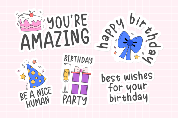 Birthday Notes Font preview 3