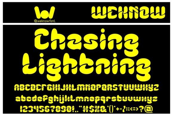 Chasing Lightning Font