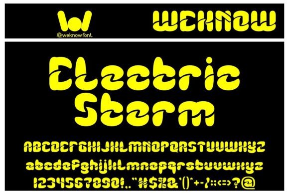 Chasing Lightning Font preview 2