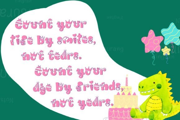 Birthday Party Font preview 3