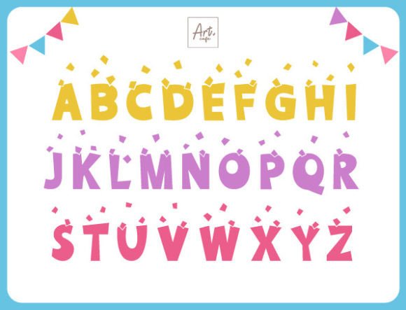 Birthday Party Font preview 2