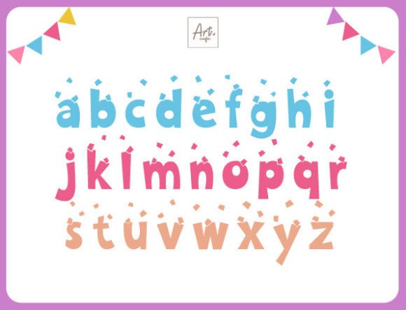 Birthday Party Font preview 3