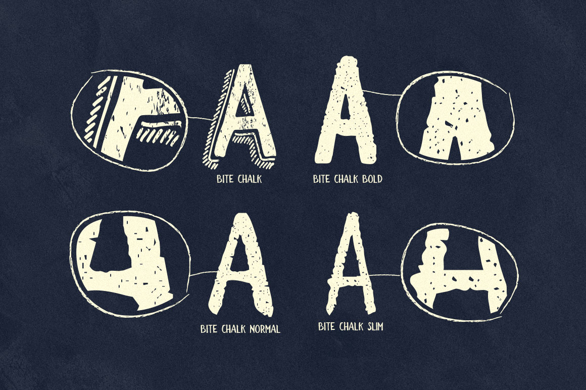 BiteChalk Font preview 4