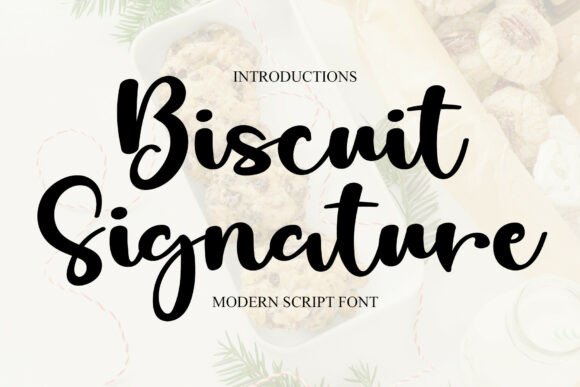Biscuit Signature Font