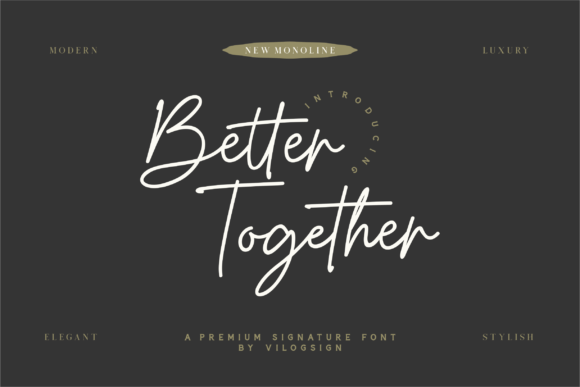 Better Together Font preview 2