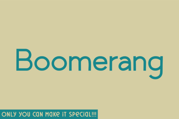 Boomerang Font