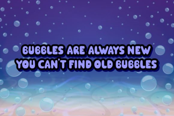 Bubble Font preview 3