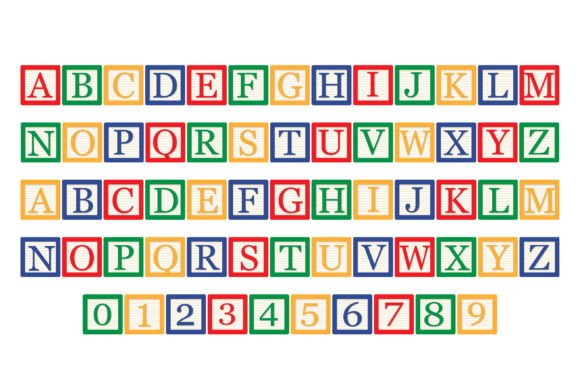 Alphabet Blocks Font preview 2