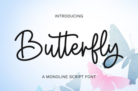 Butterfly Font Butterfly Font