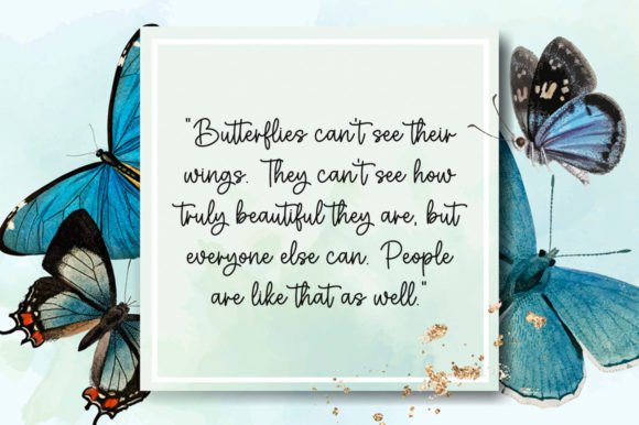 Butterfly Font preview 2