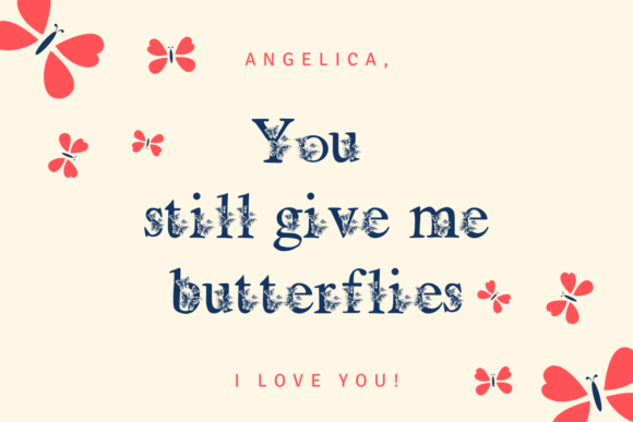 Butterfly Font preview 3