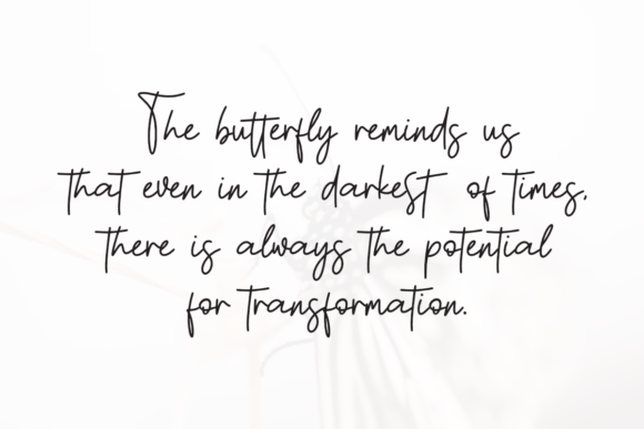 Butterfly Font preview 3