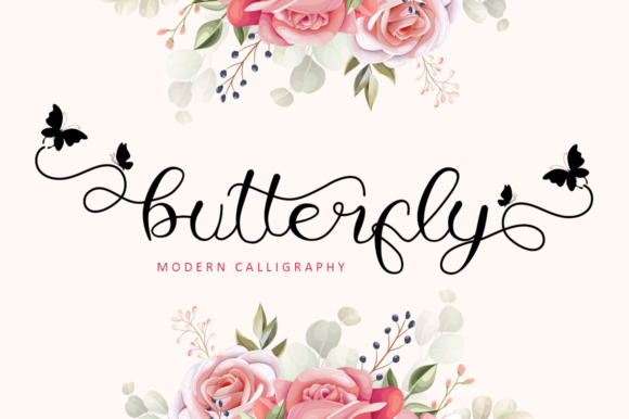 Butterfly Font Butterfly Font