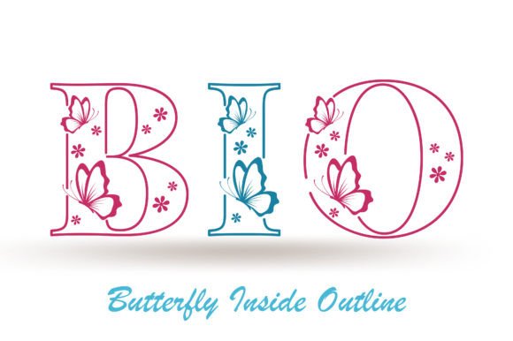 Butterfly Inside Font Butterfly Inside Font