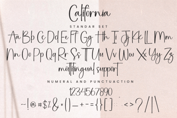 California Font preview 2