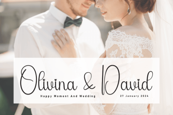 Calligraphy Font preview 2