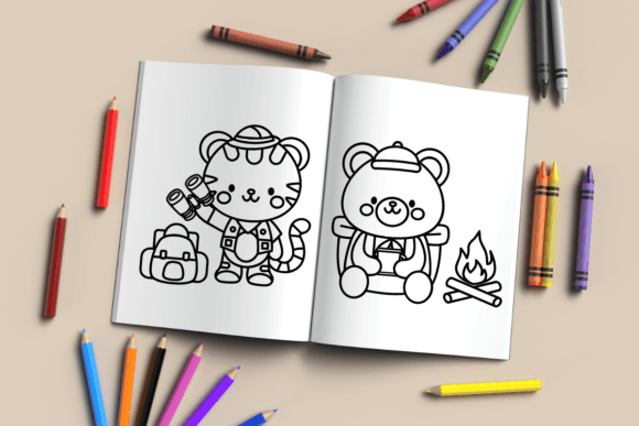 Camping Doodle Font preview 4