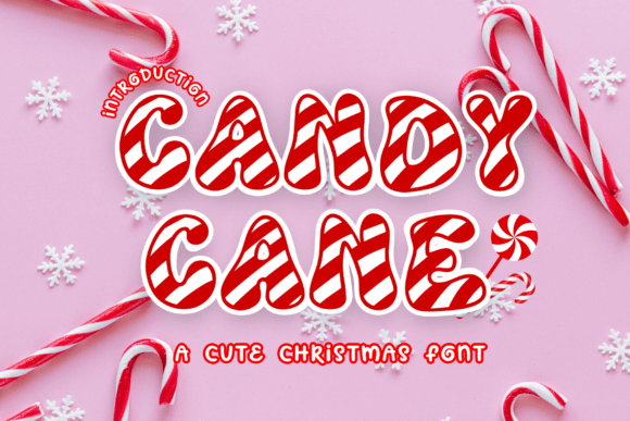 Candy Cane Font Candy Cane Font