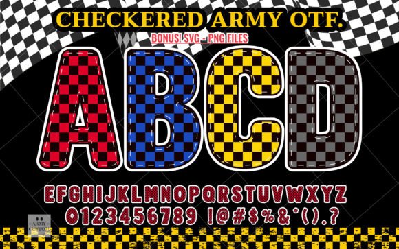 Checkered Army Font