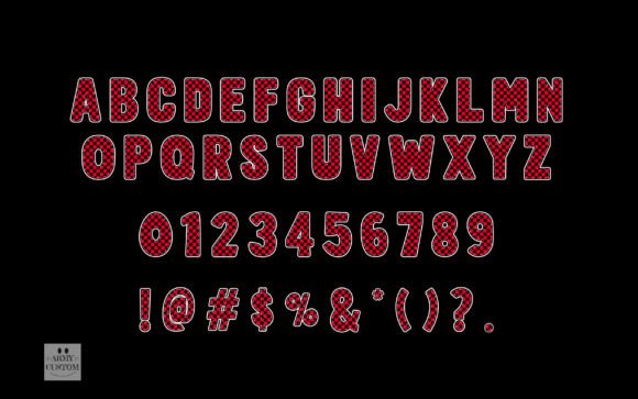 Checkered Army Font preview 3