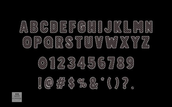 Checkered Army Font preview 4