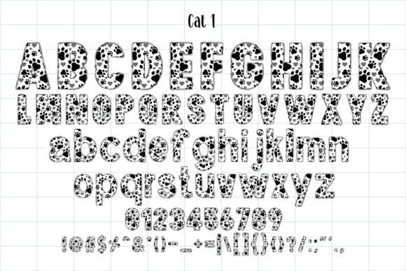 Cat Font preview 2
