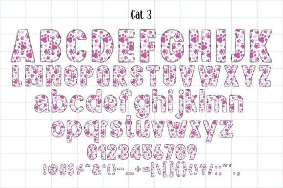 Cat Font preview 4