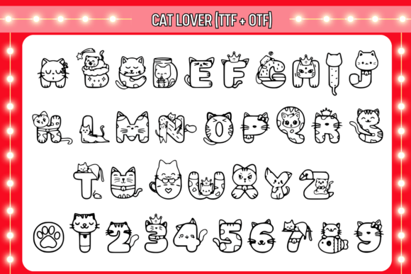 Cat Lover Font preview 2