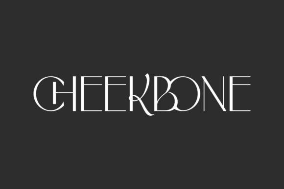 Cheekbone Font Cheekbone Font